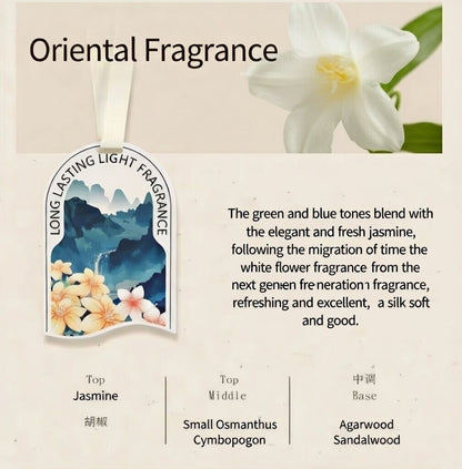 Natura Whisper Collection – Natural Floral Woody Odor Eliminator for Car, Truck & Home, Long Lasting Paper Car Air Freshener