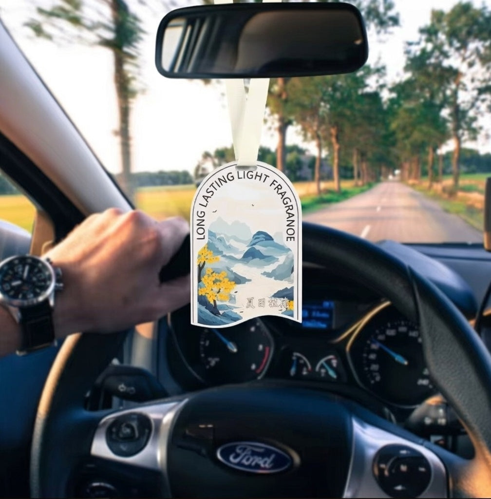 Natura Whisper Collection – Natural Floral Woody Odor Eliminator for Car, Truck & Home, Long Lasting Paper Car Air Freshener
