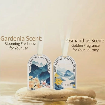 Natura Whisper Collection – Natural Floral Woody Odor Eliminator for Car, Truck & Home, Long Lasting Paper Car Air Freshener